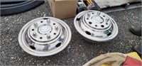 4pc Chrome Hubcap Set For Large Truck