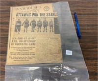 OTTAWA WINS STANLEY CUP NEWSPAPER 1927