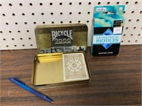 BICYCLE TIN & GEO CARDS PACK