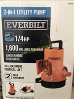 Everbilt 1/4HP 2-in-1 Utility Pump