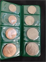 8 Coins of Ireland 1959 -1965 in folder
