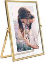 Mimosa Moments Gold Metal Floating Picture Frame