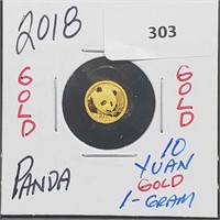 2018 1G 10 Yuan Gold Panda