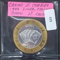 .999 Silver St Charles MO Casino Token