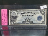 1922 $2 Philippines Pesos Treasury Certificate