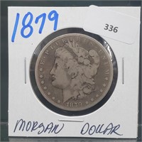 1879 90% Silver Morgan $1 Dollar