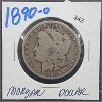 1890-O 90% Silver Morgan $1 Dollar