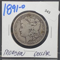 1891-O 90% Silver Morgan $1 Dollar