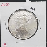 2000 1oz .999 Silver Eagle $1 Dollar