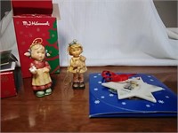 Three hummel Christmas ornaments