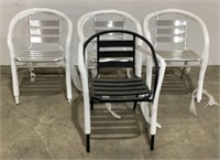 (4) Aluminum Patio Chairs
