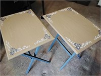 two matching tv tables