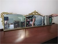 Large three part vintage mirror. 49 x 15.