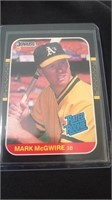 1986 Rated Rookie Mark McGwire