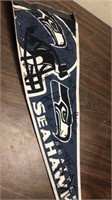 Signed Seattle Seahawks Pennant