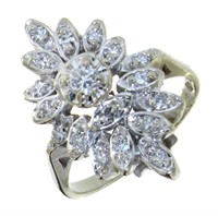 14kt Gold Antique 1/2 ct Marquise Diamond Ring