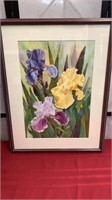Original Watercolor "Iris Colors" by Viola Unger