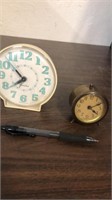 Westclox & Small Brass Wind Up Alarm Clocks