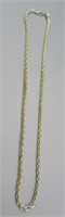 Heavy Sterling Silver Chain Necklace. Measures
