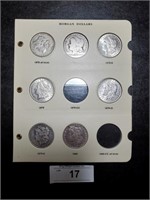7 Morgan Dollars, 1878-1180