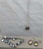 Matching Sterling Silver Necklace, Pendant,