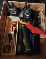 selection of misc tools and flashlights