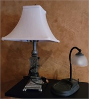 pair of small desk lamps