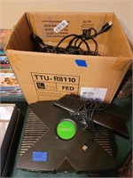 XBOX with accessories.  untested, as is