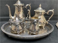 5 Pieces International Silver Tea Set, Countess