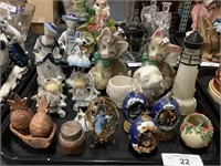 Various Porcelain, Ceramic Figurines.