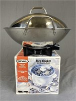 Farberware Electric Wok, Rival Rice Cooker