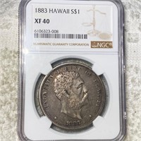 1883 Kingdom Of Hawaii Dollar NGC - XF40