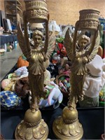 Angel candle holders.