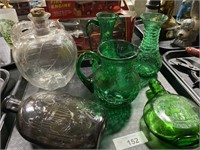 Decorated glass ware.