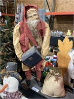 Vintage paper Mache Santa.