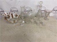 Flat of glassware