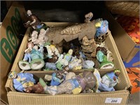 Ceramic nativity set in original box.