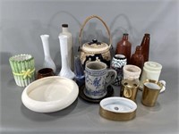 Random Pottery & Glass Items -Box Lot