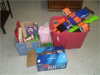COLLECTION OF TOYS AND NERF GUNS