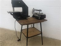 Workbench with 16" Skil Scroll Saw &