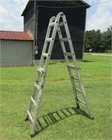 Werner Adjustable Aluminum Ladder To Approx 8FT
