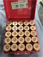 20 GA, 2-3/4, 8 SHOT, 25 RDS