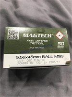 MAGTECH 5.56 X 45MM BALL M193, 50 RDS