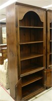 Vintage Solid Pine Bookcase #1 ~ 32"w x 16"d x 80h
