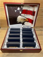 50 States Quarter Collection  Wooden Display Case