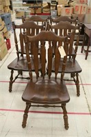 Vintage 70s Solid Pine Arrow Back Chairs