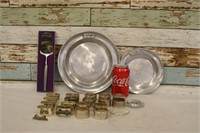 Lot of Silver Plate & Pewter Serving Items