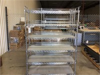 6 Shelf Steel Rolling Rack