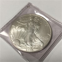 1 Oz. Fine Silver One Dollar Silver Eagle, 2006