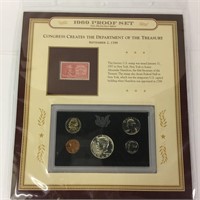 1969 Proof Set San Francisco Mint & Historic Stamp